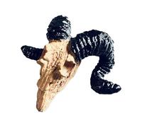 xbiez Adornos para acuario en miniatura, diseño de calavera, peces acuarios, accesorios de embellecimiento