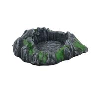 xbiez Bandeja de comederos para mascotas, resinas duraderas, platos de alimentación para reptiles, alimentadores de agua para tortugas y lagartijas