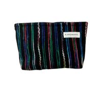 xbiez Bonita y práctica bolsa de almacenamiento, organizador de maquillaje de gran capacidad, bolsa portátil para viajes y artículos cotidianos, Black