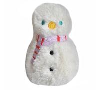 xbiez Bonito broche de peluche suave con colgante de muñeco de nieve, accesorio para el pelo para niños, horquillas de invierno para niñas y niños