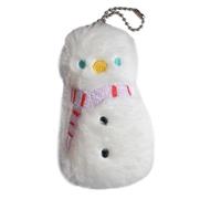 xbiez Bonito broche de peluche suave con colgante de muñeco de nieve, accesorio para el pelo para niños, horquillas de invierno para niñas y niños