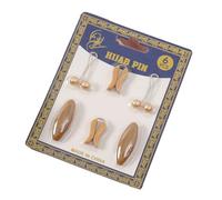 xbiez Broche de perlas artificiales para bufanda, para varias ocasiones, Plástico