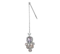 xbiez Broche para el pelo con diamantes de imitación de cristal, joyería para novia, moderna, brillante, gota de agua, gota de agua, novia, boda, fiesta