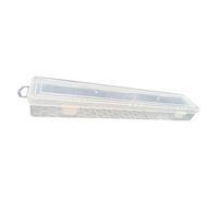xbiez Caja organizadora de almacenamiento duradera para pinceles de hasta 13 pulgadas, multiuso, para suministros y accesorios, caja de almacenamiento de pinceles de acuarela
