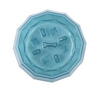 xbiez Cuenco de alimentación lenta para perros, con forma divertida, antigoteo, para mascotas, plato de alimentación más lento interactivo para detener la hinchazón, cuencos para perros