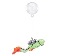 xbiez Dispositivo flotante para pecera, accesorios para acuario, juguete de paisaje, buceador de agua dulce, buzo de dibujos animados