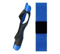 xbiez El regulador de agarre de mano azul mejora la estabilidad del swing para principiantes y competidores, fácil instalación y compacto ABS permanente entrenador de golf