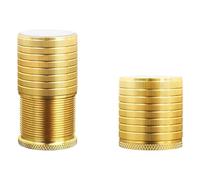 xbiez Elevador de patas de mesa ajustable en tono dorado de alta calidad para correcciones de escritorio tambaleantes en espacios de vida modernos, instalación sin herramientas, soportes de patas