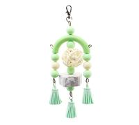 xbiez Jaula para pájaros, juguete colgante para loros, pájaros, acrílico molar, masticable, acrílico, colorido, juguete para loros, juguete aburrido