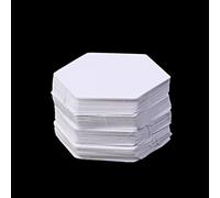 xbiez Juego de 100 plantillas hexagonales de papel, accesorios para proyectos de manualidades, suministros de diferentes tamaños