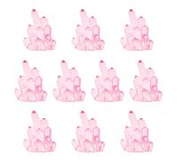 xbiez Paquete de 10 bonitas resinas coloridas para decoración de acuarios, adornos de peces, para exhibición de jardín, accesorio para peceras