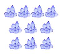 xbiez Paquete de 10 bonitas resinas coloridas para decoración de acuarios, adornos de peces, para exhibición de jardín, accesorio para peceras