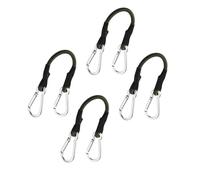 xbiez Paquete de 4 cuerdas elásticas multicolor fuertes con gancho para asegurar equipos al aire libre, resistente al desgaste, cuerda elástica para exteriores