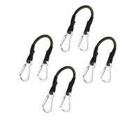 xbiez Paquete de 4 cuerdas elásticas multicolor fuertes con gancho para asegurar equipos al aire libre, resistente al desgaste, cuerda elástica para exteriores