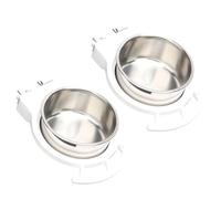 xbiez Plato flexible inoxidable para pájaros, apto para varios brotes con plumas, limpieza complementaria y construcción permanente para un uso prolongado para periquitos y periquitos