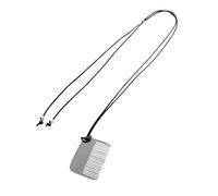 xbiez Práctico collar con colgante de peine de acero resistente para un fácil peinado, añade elegancia a tu peinado para cualquier ocasión