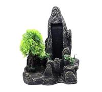 xbiez Resinas de cascada para acuarios, decoraciones artísticas, terrarios, hábitat, accesorios para fotos