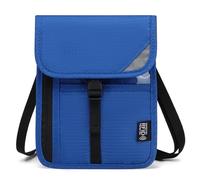 xbiez RFID - Cartera de viaje para el cuello, soporte para pasaportes con correa cruzada ajustable, protección contra robos, bolsas ocultas, bolsa de viaje, cartera familiar, organizador de pasaporte