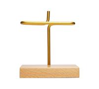 xbiez Soporte de papel para café, estante de filtro de madera, accesorios de preparación y máquina de espresso, dispensador de papel de filtro de metal y madera