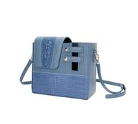 xbiez Soporte para botella de agua con diseño de reptiles en relieve de poliuretano, correa ajustable, bolsa de moda para senderismo, gimnasio, deportes, bolsa portátil para bebidas, Blue, Mass Beauty