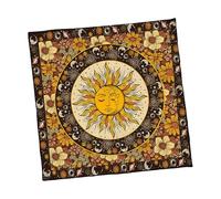 xbiez Tela de tarot de forro polar de alta calidad con respaldo antideslizante, elegante paño de adivinación para lectura de cartas, práctica espiritual, accesorio de juego suave