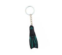 XBOKA 1 llavero de silicona para buceo, aleta de buceo, elegante, accesorio temático, 13 cm