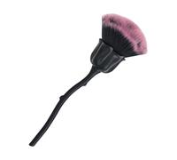 XBOKA Cepillo limpiador de polvo para uñas, con forma de rosa, mango largo para recortar uñas, herramientas de brochas de maquillaje