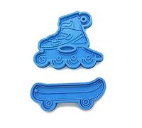 XBOKA Llavero de silicona para patines de ruedas, molde de resina epoxi, molde de fundición para agujero para colgar