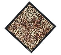 XBOKA Pañuelo para la cabeza con patrón de leopardo de 53.3 cm para mujeres, turbantes cuadrados, bufanda colorida para la cabeza