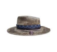 XBOKA Sombrero de lana Fedoras Homburg Panamá exótico Maillard para mujeres y hombres, accesorios para fotos occidentales para hombres y mujeres, unisex