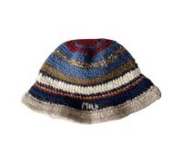 XBOKA Sombrero de pescador de punto para mujer, color de contraste, sombrero de pescador, moda japonesa, sombrero femenino para adolescentes, gorro de primavera