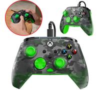 Xbox Series X|S One PC RGB Camuflaje Rematch Core Controlador con Cable - Neg...