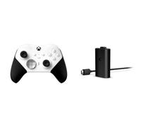 Xbox Wireless Controller Elite Series 2 White Series X|S, One, Windows 10/11, iOS y Android Play y Kit de Carga USB
