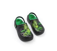 Xbox Zuecos Negros y Verdes con Logo para niño con Forro de Piel | Calzado Informal con Forro Mullido | Ideales para Jugar y para el día a día | Calzado cómodo para niños