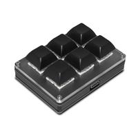 Xbsduih 1 Set Teclado Inalámbrico Personalizable A 6 USB 2.4G Bluetooth Tri-Mode Tecla ABS