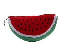 Xbsduih 1 unids más práctico gran volumen fruta sandía para niños bolsa lápiz estuche regalo cosméticos bolso cartera bolsa material escolar, rojo