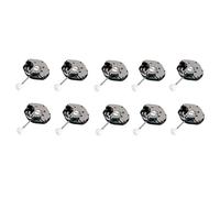 Xbsduih 10 piezas SL68 reloj de cuarzo movimiento reloj accesorios DIY adecuado para la reparación de relojes Eplacing o fabricación de un relojero, Negro y plateado.