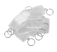 Xbsduih 10 unidades de inserción de plástico transparente para fotos de la puerta con icono de marco, Claro