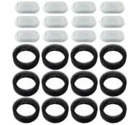 Xbsduih 12 filtros de repuesto para gatos y esponjas prefiltrantes automáticas para mascotas, fácil de usar