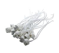 Xbsduih 15 uds. Blanco MR16 GU5.3 Cerámica Base Holder portalámparas LED