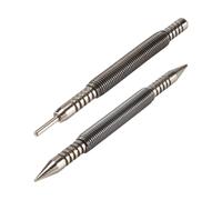 Xbsduih 2 piezas de bisagra broches herramienta 1/32 2/32 pulgadas Hammerless Pogo Broches perforador bisagra de la puerta Broches herramienta de extracción pequeño muelle centro puño