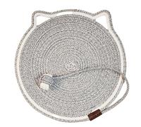 Xbsduih 2 piezas de cuerda de algodón para rascadores para gatos, alfombrilla para gatos, alfombrilla para cama, raspadores para afilar garras, para pulir las uñas de los gatos, D