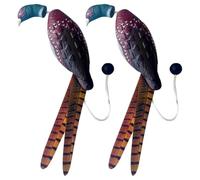 Xbsduih 2 piezas de faisán maniquí de juguete parachoques para adiestramiento de perros de caza retriever, entrenadores de reconocimiento de patos de caza, faisanes