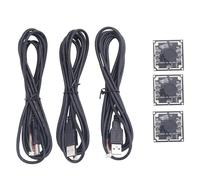 Xbsduih 3 módulos cámara 100 grados OV9732 2M 1280 x 720 30 fps, compatible con Autodarts.Io, unidad USB gratuita