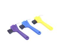 Xbsduih 3 piezas resistentes para pezuñas de limpieza con mango palillo portátil color aleatorio