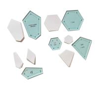 Xbsduih 300 piezas de formas de cartón para patchwork, modelo acrílico para colchas, juego de kit de patchwork y costura.