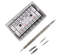 Xbsduih 360pcs 8-25mm relojes de acero Spring Bar + pasadores barra de rayas Barra de, plateado