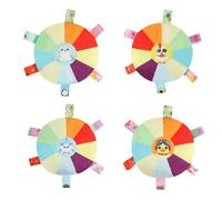 Xbsduih 4 juguetes interactivos con bolas con pestañas para perro, bolas masticar, accesorios para animales domésticos, para entrenamiento al aire libre, fútbol para animales domésticos