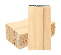 Xbsduih 50 bolsas vintage pequeñas de papel kraft bolsa de papel kraft regalo bolsa impermeable embalaje regalos caramelos el perfume 10,5 cm x 5 cm x 2 cm