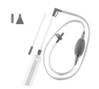 Xbsduih Aspirador portátil para piscina con válvula SpaVac portátil manual con 2 adaptadores para boquillas para hierba sucia y otros residuos, gris